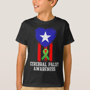 Camiseta Parálisis cerebral Conciencia Cp Trabajo duro Guer