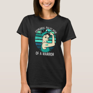 Camiseta Parálisis cerebral de mamá de apoyo cerebral de gu