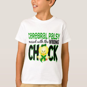 Camiseta Parálisis cerebral ensuciada con el polluelo