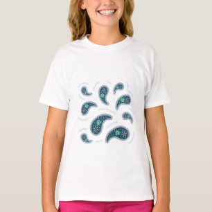 Camiseta Paramecia Paisley Protozoo Luz científica