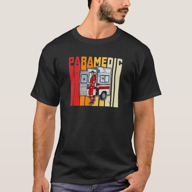 Camiseta Paramedic ambulance training service emergency doc (Anverso)