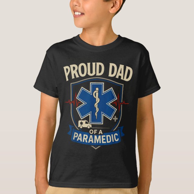 Camiseta Paramedic Dad Proud Dad Of A Paramedic  (Anverso)