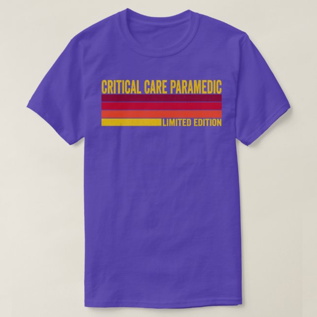 Camiseta Paramédico crítico (Diseño del anverso)