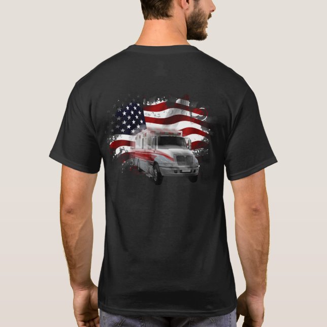 Camiseta Paramédico de ambulancia personal de rescate (Reverso)