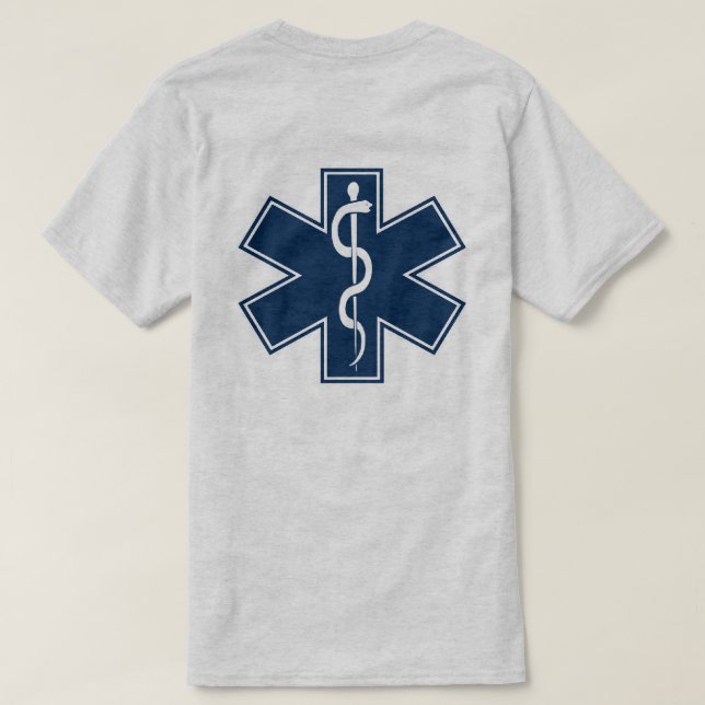 Camiseta Paramédico EMT el ccsme (Reverso del diseño)