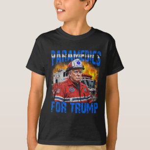 Camiseta Paramédico para Trump, gracioso bombero de Trump