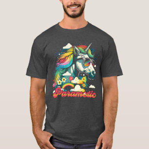 Camiseta Paramédico Rainbow Unicorn