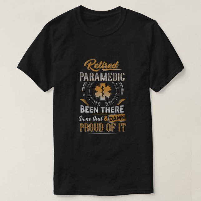 Camiseta Paramédico retirado (Diseño del anverso)