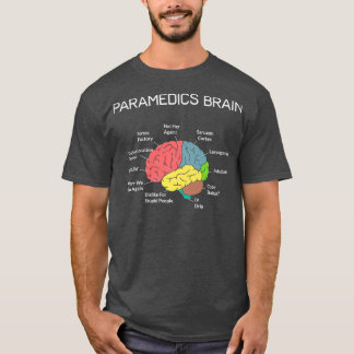 Camiseta Paramédicos Cerebro Funny EMS EMT Paramédico Thin