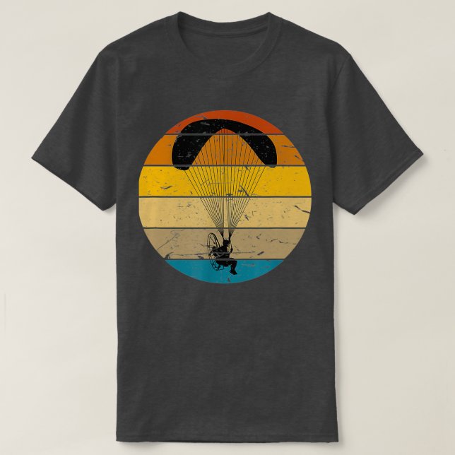 Camiseta Paramotor de diseño vintage 2 (Diseño del anverso)