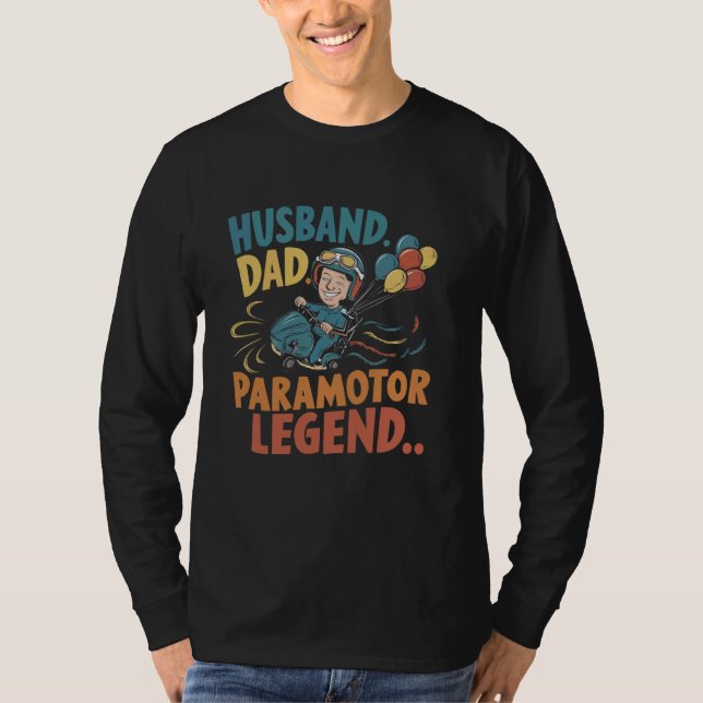 Camiseta Paramotor Parapente Paramotor Piloto (Anverso)