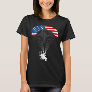Camiseta Paramotor Piloto USA Bandera Americana Vintage Par