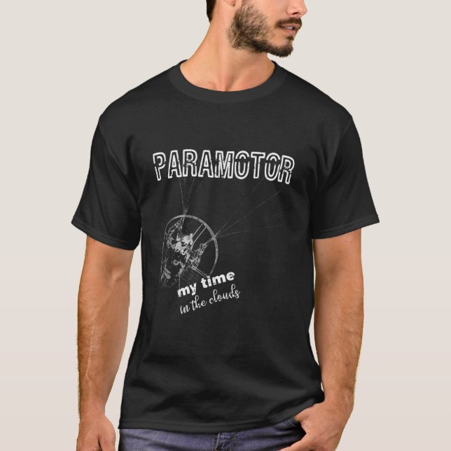 Camiseta Paramotor Powered Paraglider Long Sleeve T Shirt (Anverso)