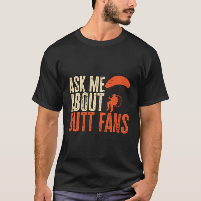 Camiseta Paramotor Ppg Paramotoring Pregúntame sobre fans d (Anverso)