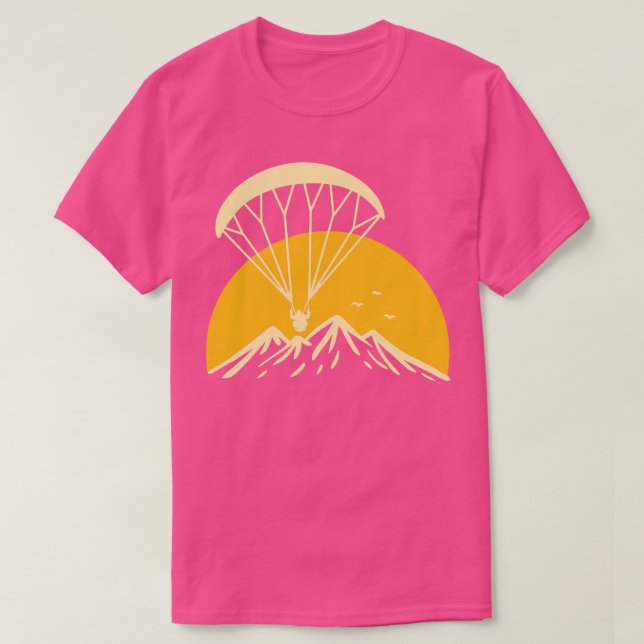 Camiseta Paramotor retro (Diseño del anverso)