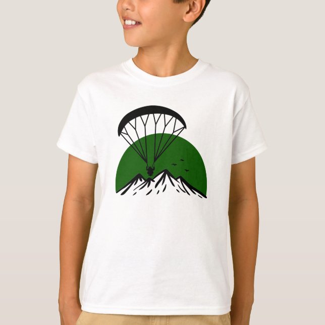 Camiseta Paramotor retro vintage (Anverso)