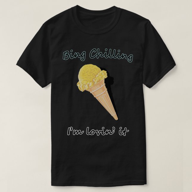 Camiseta Parando escalofriante, me encanta. (Diseño del anverso)