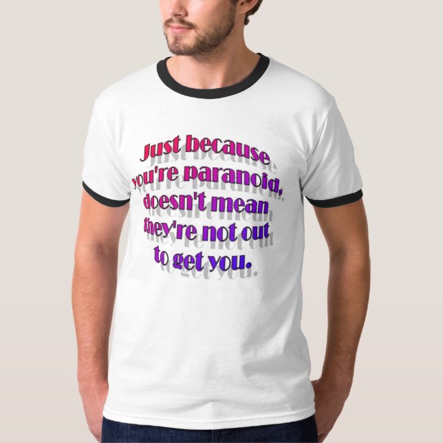 Camiseta paranoico (Anverso)