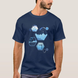 Camiseta Parapente de los elementos Tessellantes Azul
