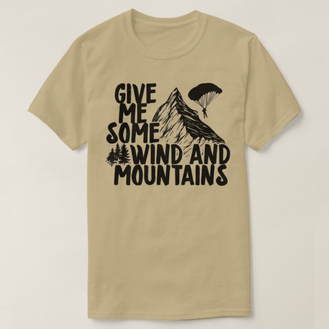 Camiseta Parapente deporte extremo parapente pasatiempo ver (Diseño del anverso)