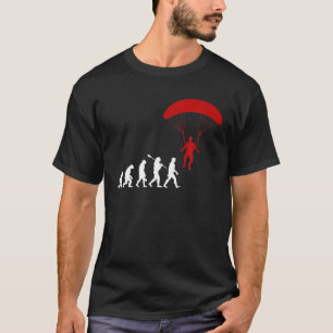 Camiseta Parapente divertida Evolución deportiva Parapente 