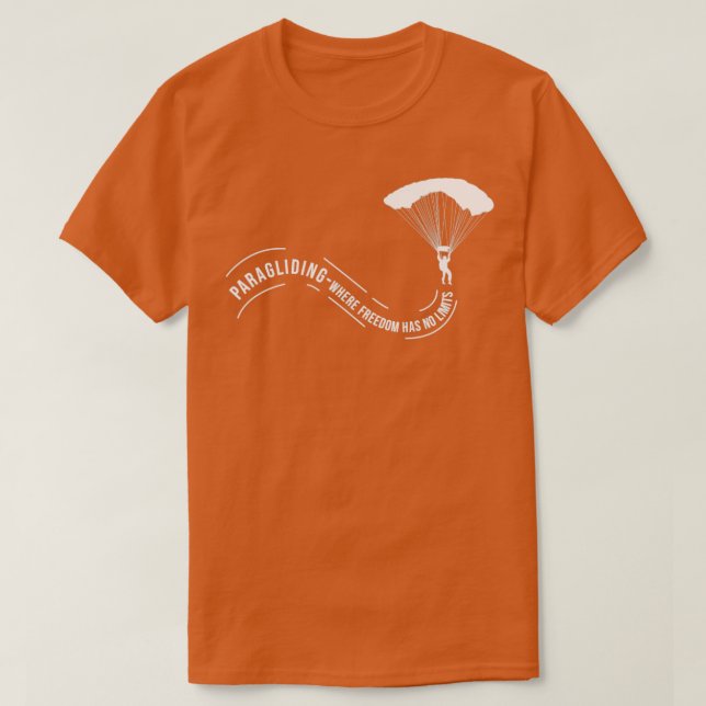 Camiseta Parapente donde la libertad no tiene límites Parap (Diseño del anverso)