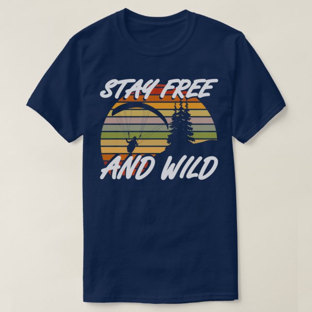 Camiseta Parapente En Parapente Libre Y Salvaje (Diseño del anverso)