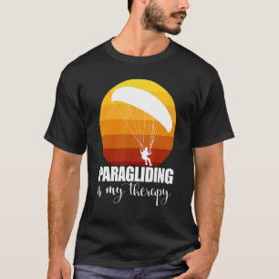 Camiseta Parapente Es Mi Terapia Mujeres Paraglider Adven