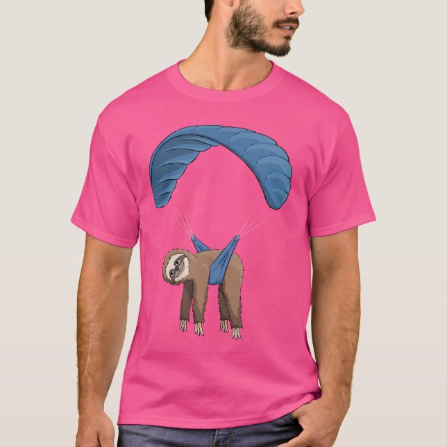 Camiseta Parapente Flying Sloth Skydiving Paraglider (Anverso)