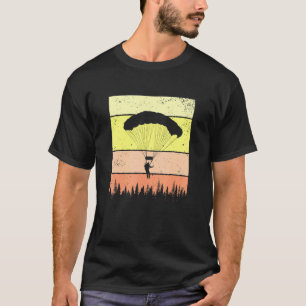 Camiseta Parapente Montañas Retro Vintage