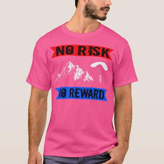 Camiseta Parapente Paracaídas Sin Riesgo Sin Paramotor De R (Anverso)