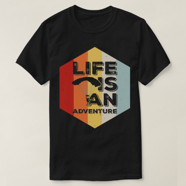 Camiseta Parapente paracaidista 1 (Diseño del anverso)