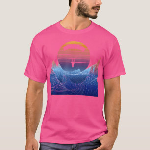 Camiseta Parapente paracaidista Vaporwave Skydiving Parach