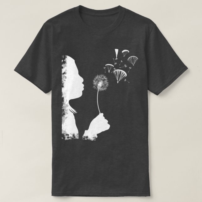 Camiseta Parapente parapente daña regalo piloto  (Diseño del anverso)