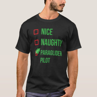 Camiseta Parapente Piloto Pijama Divertido Navidad