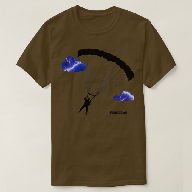Camiseta Parapente Relámpago Multiproducto Skydiving Para (Diseño del anverso)