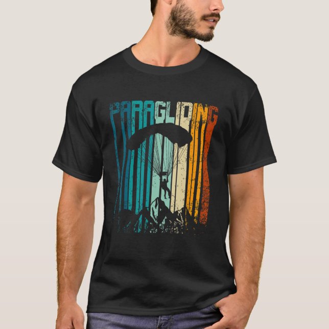 Camiseta Parapente retro vintage (Anverso)