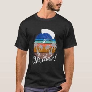 Camiseta Parapente retro volando sobre las montañas nacidas