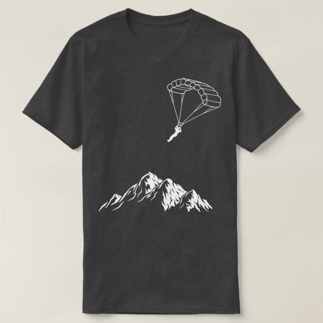 Camiseta Parapente Senderismo y vuelo Parapente (Diseño del anverso)