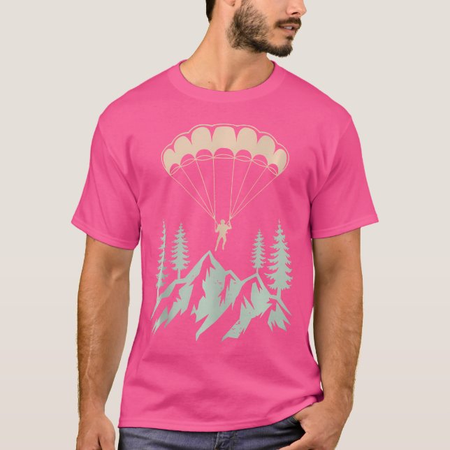 Camiseta Parapente Skydiving Parachute Sky Diving (Anverso)