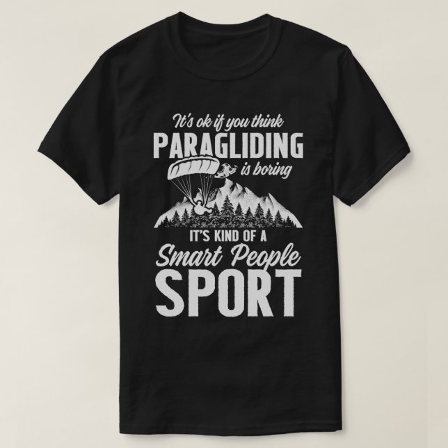 Camiseta Parapente Smart Funny Parapente Diseño Paramotor (Diseño del anverso)