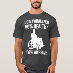 Camiseta Paraplejia parapléjica divertida en silla de rueda