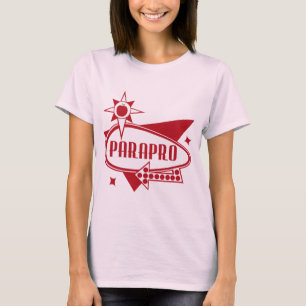 Camiseta Parapro - Rótulo inspirado los años 60 rojos