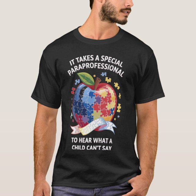 Camiseta Paraprofesional de Autismo (Anverso)
