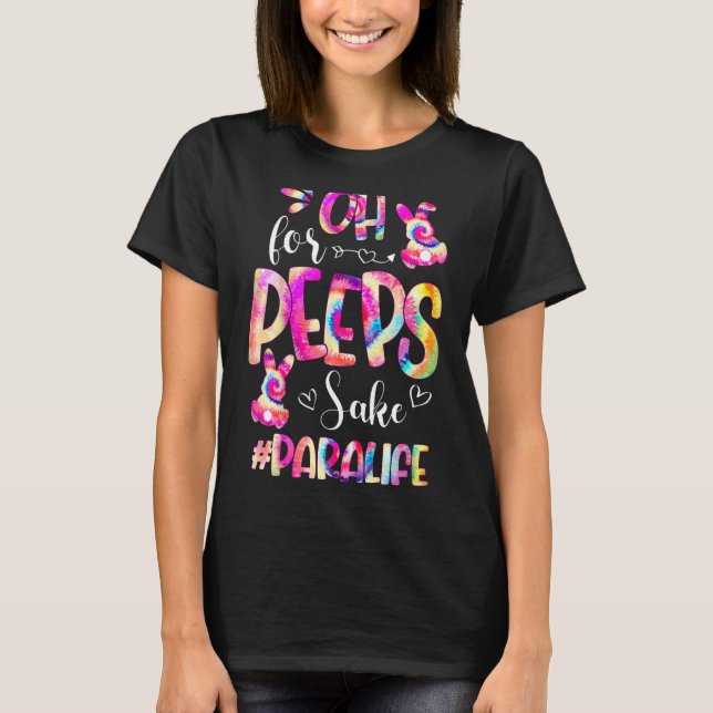 Camiseta Paraprofesional Happy Easter Bunny Rabbit Eggs Ti (Anverso)