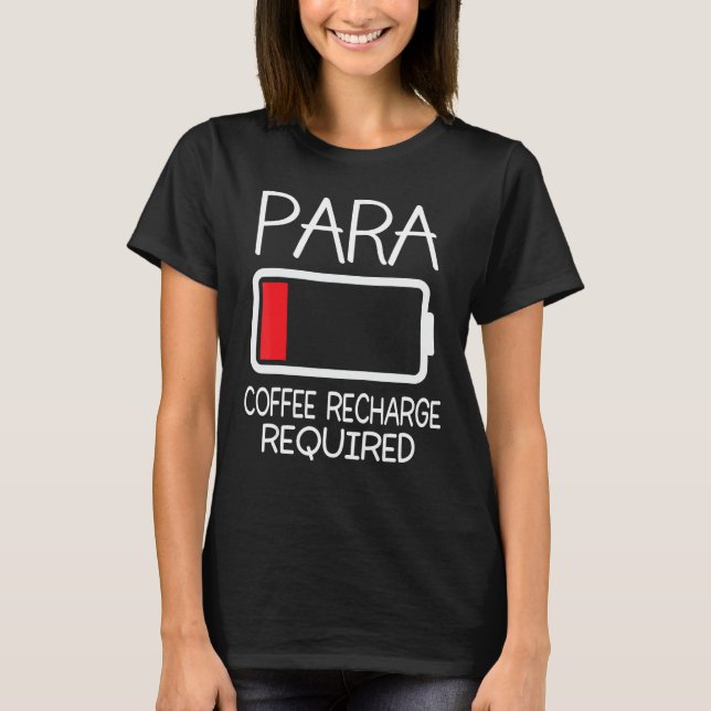 Camiseta Paraprofesional Para Café Recarga Requiere Par (Anverso)