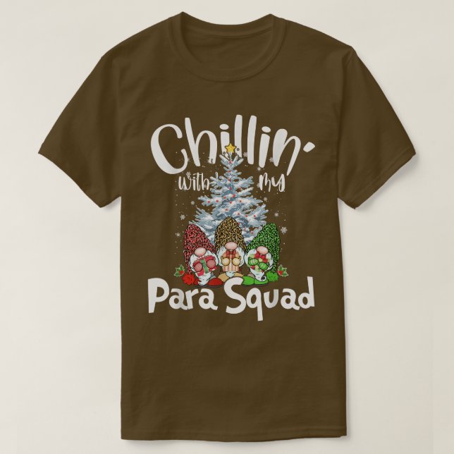 Camiseta Paraprofesional Para Squad Chillin Gnomes Christm (Diseño del anverso)