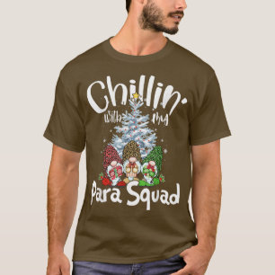 Camiseta Paraprofesional Para Squad Chillin Gnomes Christm