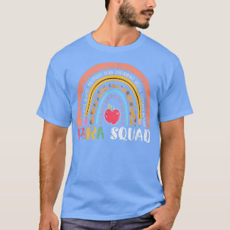 Camiseta Paraprofesional Para Squad Teacher Crew Boho Rain