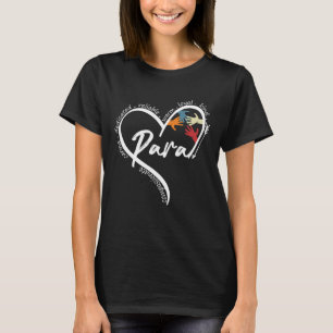 Camiseta Paraprofesional Tees Gráficos Vuelve A La Escuela